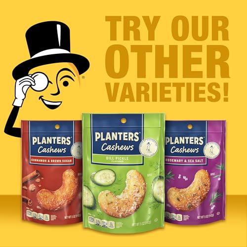 PLANTERS Cashews Salt & Vinegar - Trail Mix Snack Packs - Snacks, Snack Pack, Party Trail Mix, 5 Oz Bag, 1 Pack - Image 5