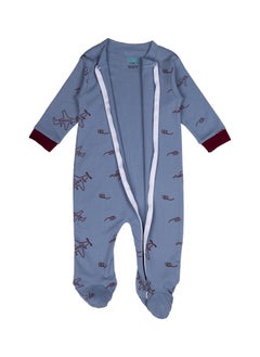 Babies Basic 100% Cotton Printed Long Sleeves Jumpsuit/Romper/Sleepsuit With Feet Covering For Babies  - Image 3