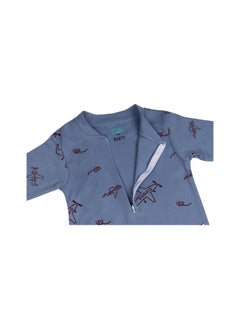 Babies Basic 100% Cotton Printed Long Sleeves Jumpsuit/Romper/Sleepsuit With Feet Covering For Babies  - Image 4