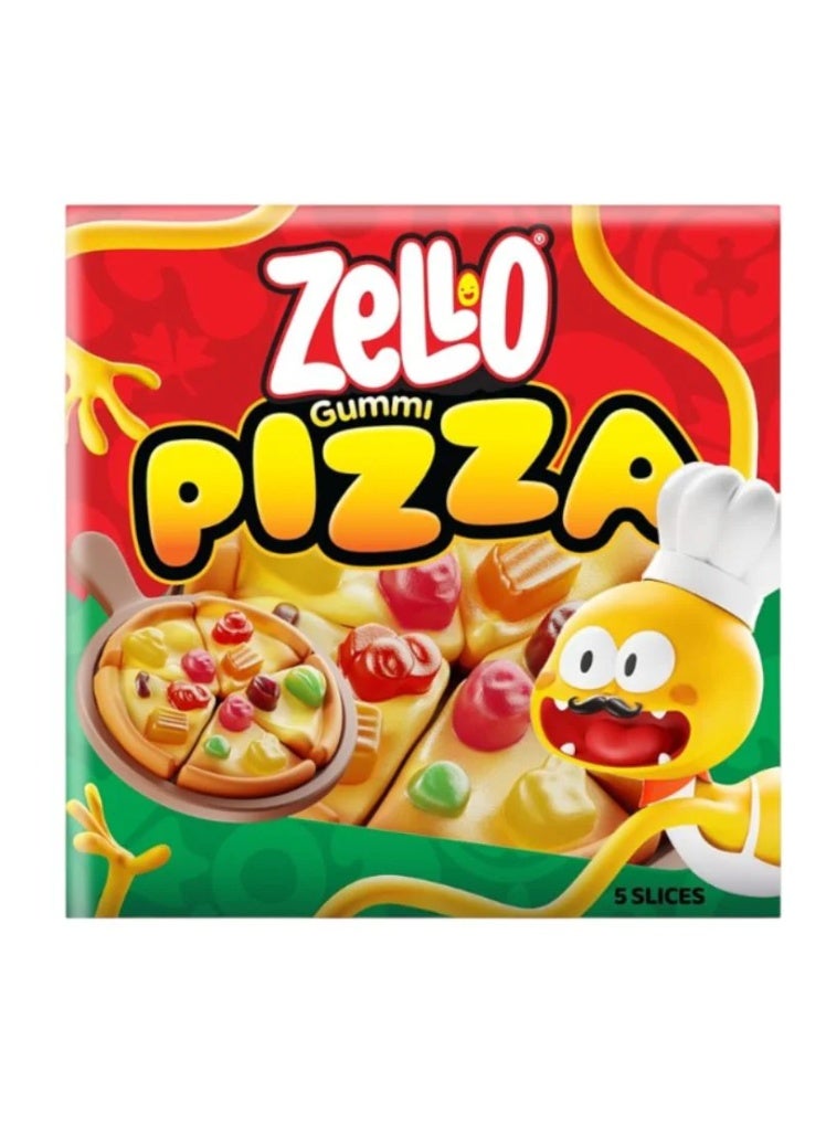 حلوى جيلي بيتزا من زيلو (Zello Gummy Pizza) - عبوة من 3 قطع | طعم فواكه مرح وشكل مميز | سناك مثالي للأطفال - Image 4