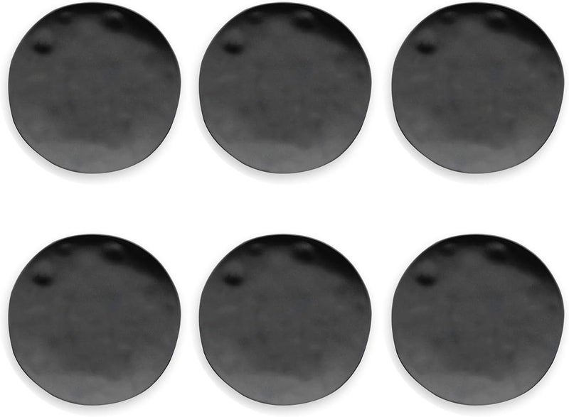 TarHong Black Bamboo Salad Plate 85 Planta Majority Plant Based Melamine Material Set of 6 - Image 1