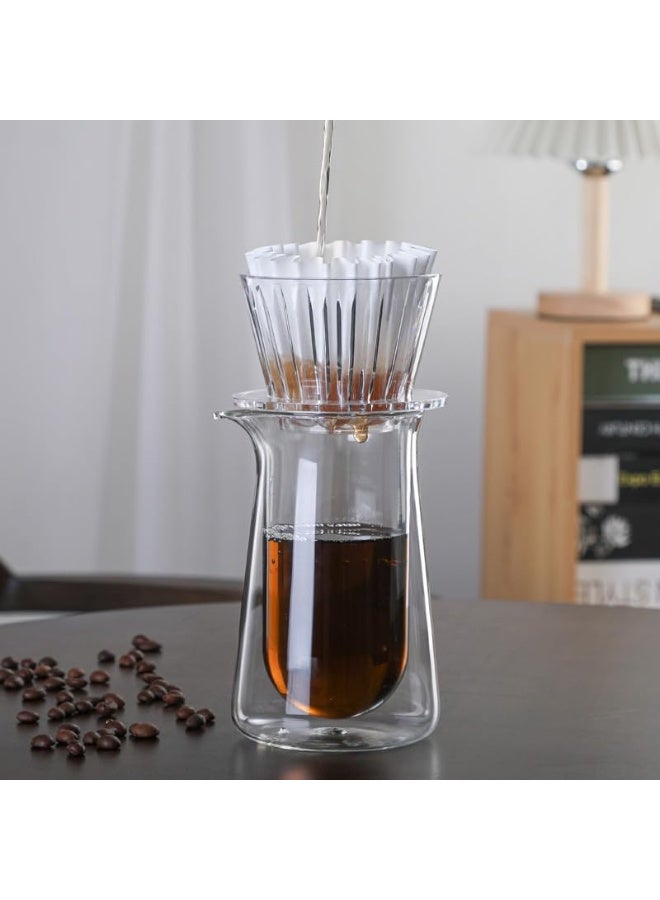 هومستر مرشح قهوة ذو قاع مسطح - إبريق ترشيح على طراز كاليتا ويف مع مرشح دائم من الفولاذ المقاوم للصدأ لتحضير القهوة المنزلية - Image 3