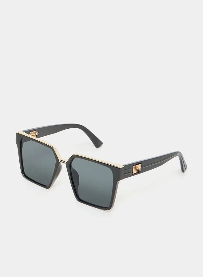 Styli Solid Square Sunglasses