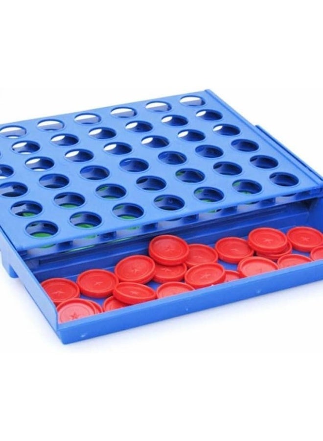 Connect 4 Strategy Game – Classic Blue Grid with Red and Green Discs – Educational Parent-Child Board Game for Kids and Adults – Develop Intelligence, Planning, and Focus – Portable, Durable, and Fun for All Ages - Image 4
