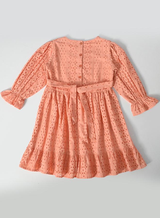 بيلا مودا فستان بكشكش وفتحات عيون - Image 3