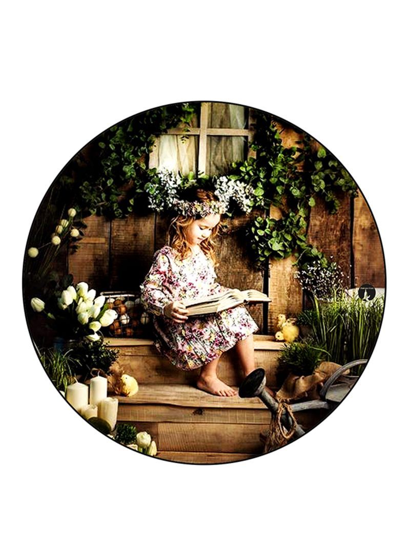 RKN Girl Printed Round Pin Badge Multicolour - Image 1