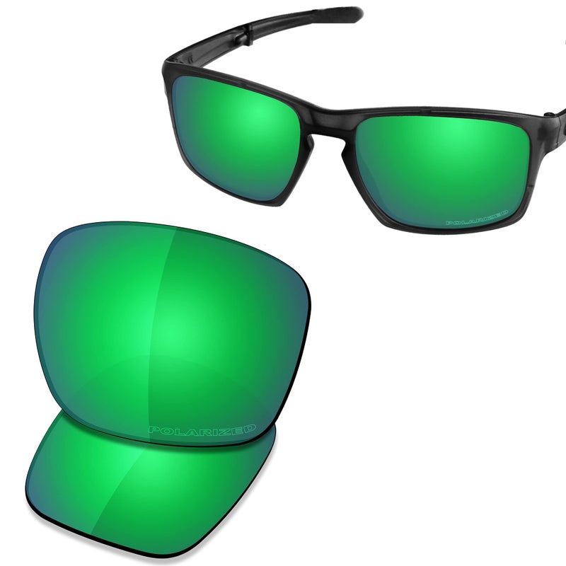 SAUCER Premium Replacement Lenses for Oakley Sliver OO9262 | Sliver Low Bridge Fit Sunglasses High Definition - Jade Green Polarized - Image 2