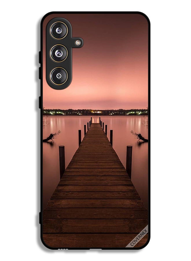 Covernex Samsung Galaxy M55 5G Protective Case Cover Pathway To Sea Evening - Image 1