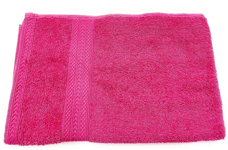 Bombay Dyeing Tulip 100% Cotton Hand Towel 450 GSM (Set of 06) - Dark Pink - Image 3