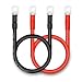 QIATOL Battery Cable 2 AWG Battery Cables with Terminals 2PCS Copper Battery Cables18inch - Image 2