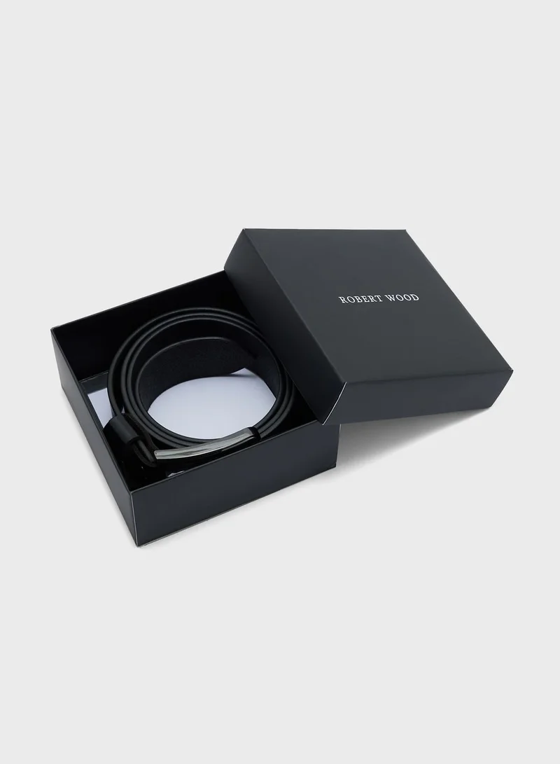 Robert Wood Genuine Leather 35Mm Formal Belt