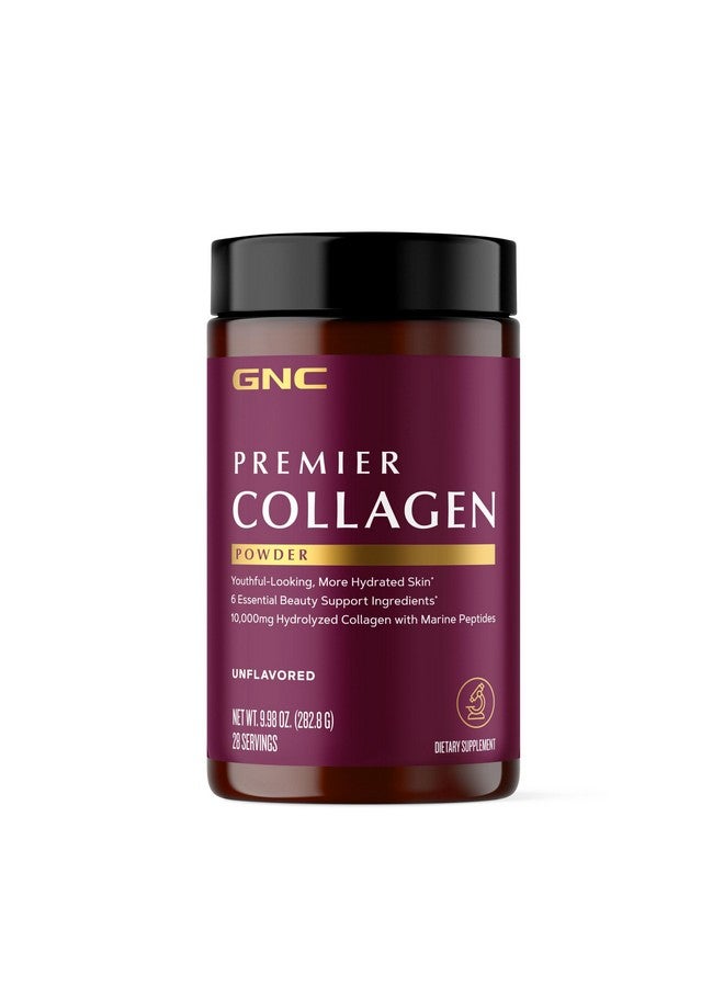 GNC Premier Collagen Powder - Unflavored | Formulated with 6 Essential Beauty Support Ingredients | 28 Servings - Image 1