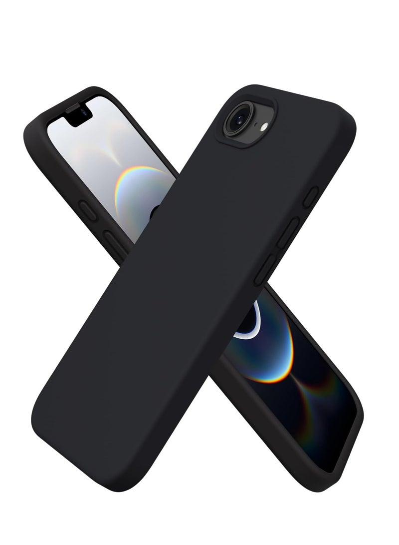 BORTONY iPhone 16e Case Cover Premium Silicone with Soft Microfiber Lining Anti-Scratch Shockproof Protective Phone Cover for iPhone 16e 6.1-inch - Image 1