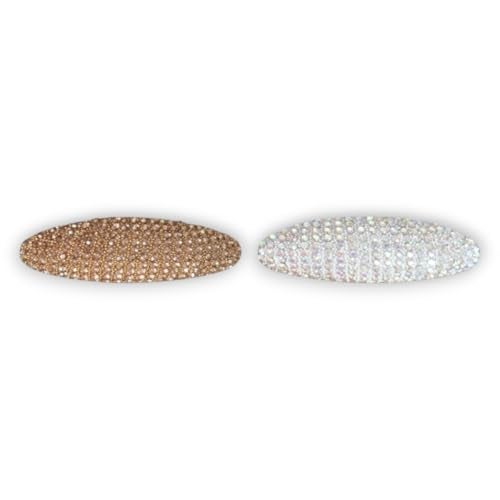 ACCESSHER Sparkling Safety Pins with Rhinestones & Pearls | Stylish Saree Pins, Neckline Safety Pins for Dresses, Pleats Decorative Brooch for Women and Girls, Pack of 3 (Deesign 1) - Image 1