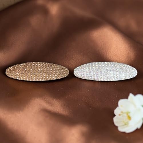 ACCESSHER Sparkling Safety Pins with Rhinestones & Pearls | Stylish Saree Pins, Neckline Safety Pins for Dresses, Pleats Decorative Brooch for Women and Girls, Pack of 3 (Deesign 1) - Image 3