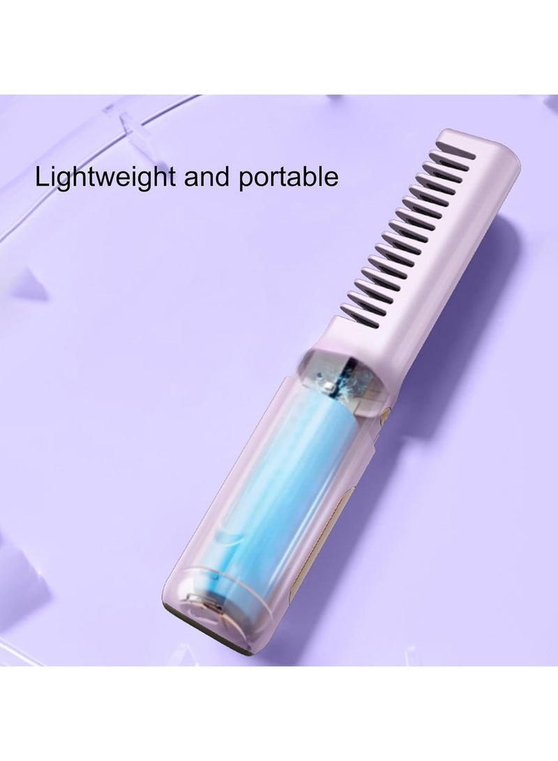 general Hair Straightener Brush, Comb Brush Straightener, 2 in 1 Cordless Heated Styling Comb, Portable Hair Straight Brush, Smooth Hair Flat Iron Brush, 3 Heating Setting Brush, Durable Hair Iron Brush - Image 4