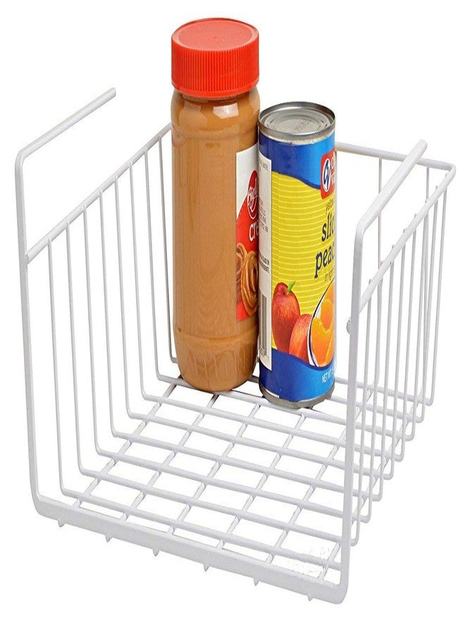 Pikify Combo Pack of 1 Under Shelf Hanger Basket Steel Wire Rack Storage for Kitchen & Bathroom Organizer Assorted Colour: Black (28x26x15CM) (Made in India) - Image 4