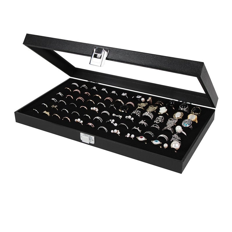 J JACKCUBE DESIGN Ring Organizer Versatile Ring Display Case and Ring Case Perfect for Storing and Showcasing Multiple Rings Elegant Ring Jewelry Box and Storage Solution MK248A