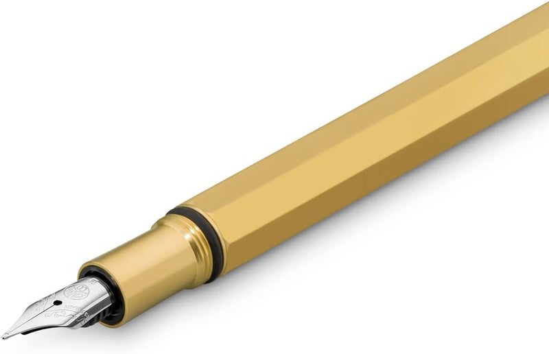 Kaweco Kaweco SPECIAL Fountain Pen Brass I Premium Brass Fountain Pen for Ink Cartridges I Exclusive Fountain Pen 17 cm I Nib B Broad  - Image 3