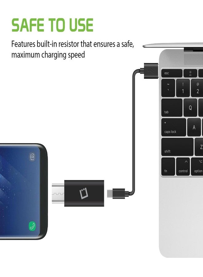Cellet Micro USB to USB-C (Type-C) USB-C 3.1 to Micro USB Female Adapter, Connector, Converter Compatible for Samsung Galaxy Note Motorola, LG, Google Pixel, MacBook Pro Air, iPad Pro (3 Pieces) - Image 5