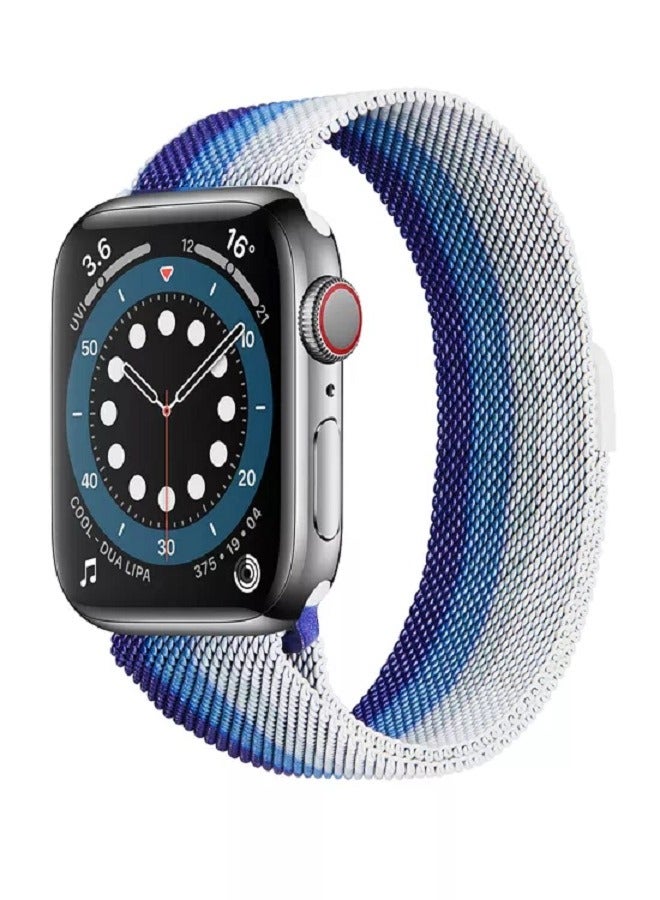 CATANES Milanese Mesh Stainless Steel Magnetic Closure Band for Apple Watch 45mm 44mm 49mm - Image 4