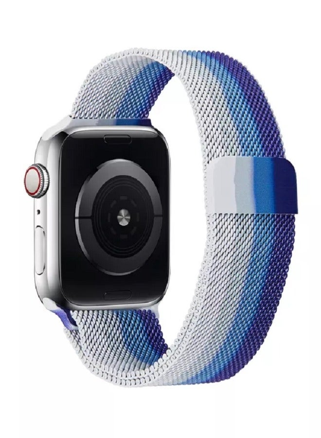 CATANES Milanese Mesh Stainless Steel Magnetic Closure Band for Apple Watch 45mm 44mm 49mm - Image 3