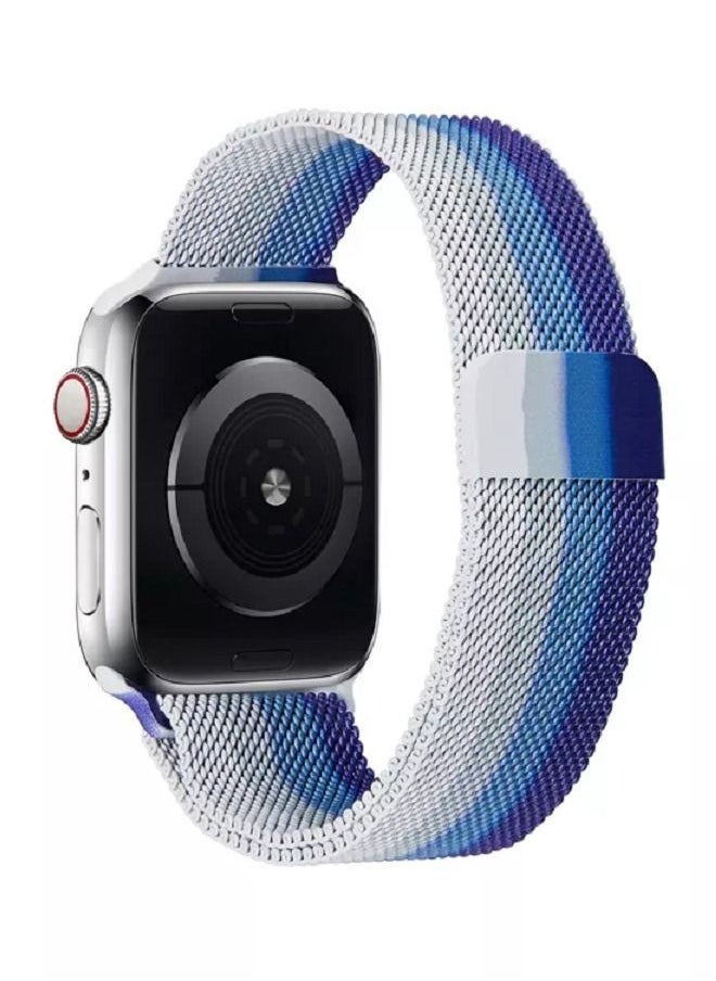 CATANES - Apple Watch 45mm 44mm 42mm Milanese Mesh Stainless Steel Magnetic Closure Band Compatible with iWatch Series 7/SE/6/5/4/3/2/2 - Image 1