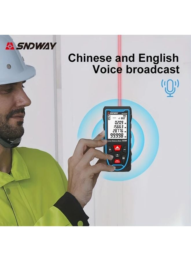 SNDWAY 2 In 1 Laser Tape Measure Digital Laser Distance Meter 164ft Steel Tape Electronic Angle Sensor - Image 5