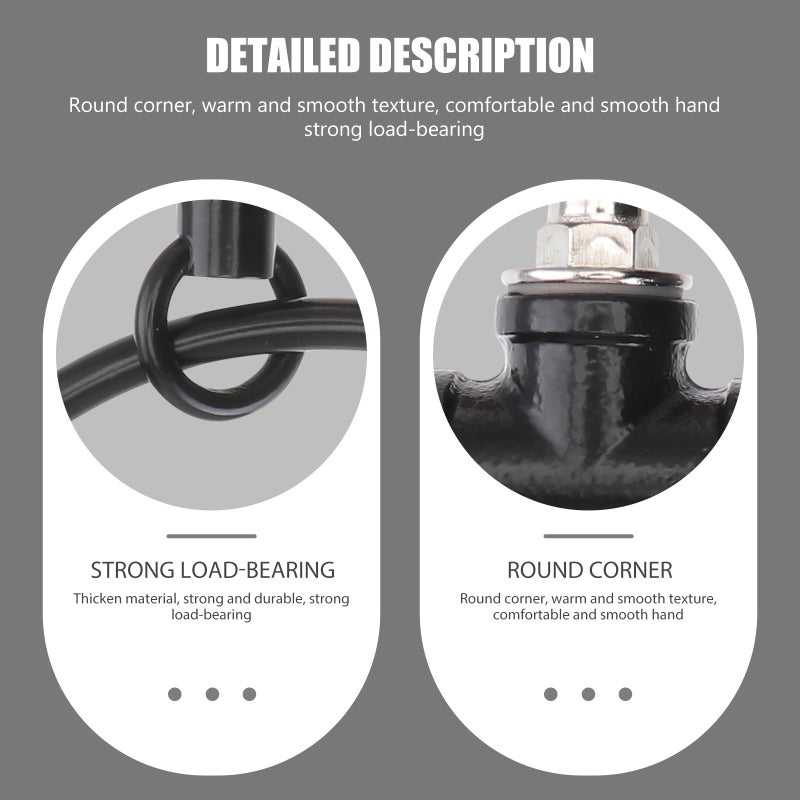 Matte Black Iron Towel Ring Wall Mounted Waterproof Vintage Bathroom Hardware - Image 5