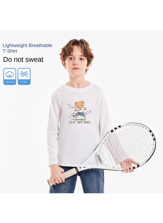 Badibadi new Autumn 2025 Collection, Long Sleeve Solid Color T-shirt For Boys And Kids, Simple And Comfortable Design - Image 2