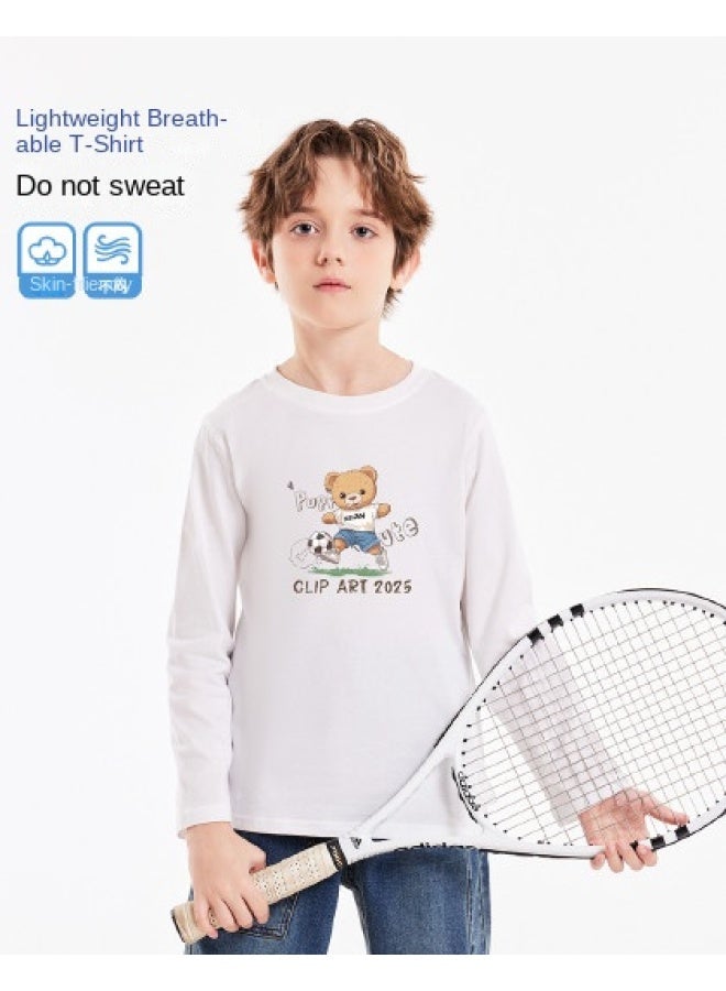 Badibadi new Autumn 2025 Collection, Long Sleeve Solid Color T-shirt For Boys And Kids, Simple And Comfortable Design - Image 1