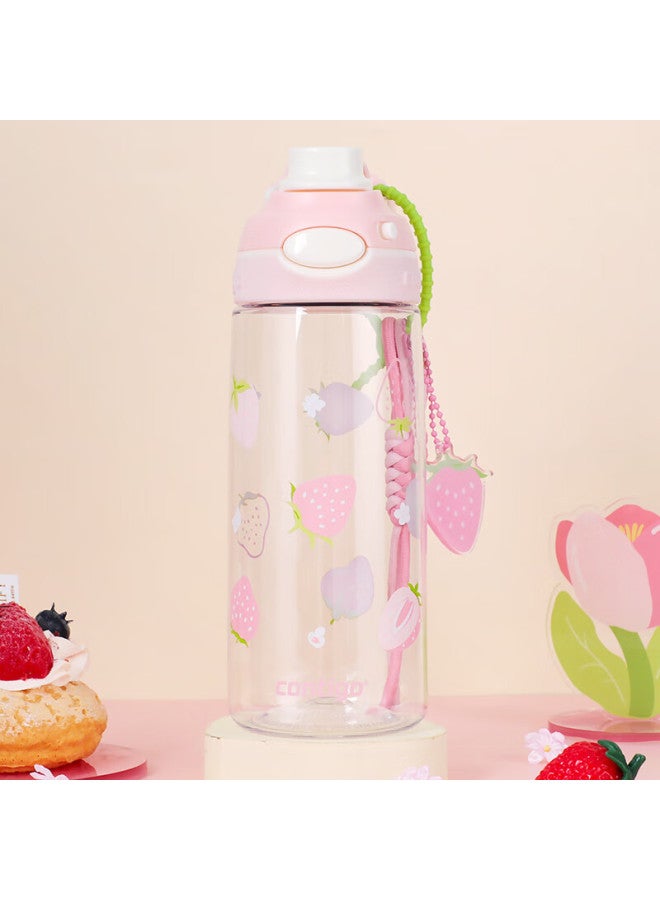 Contigo Kangdike Plastic Cup, Sports Water Bottle, Dragon Mouth Locking Cup, 600ml, Colorful Strawberry, Hbc-dem124 - Image 3