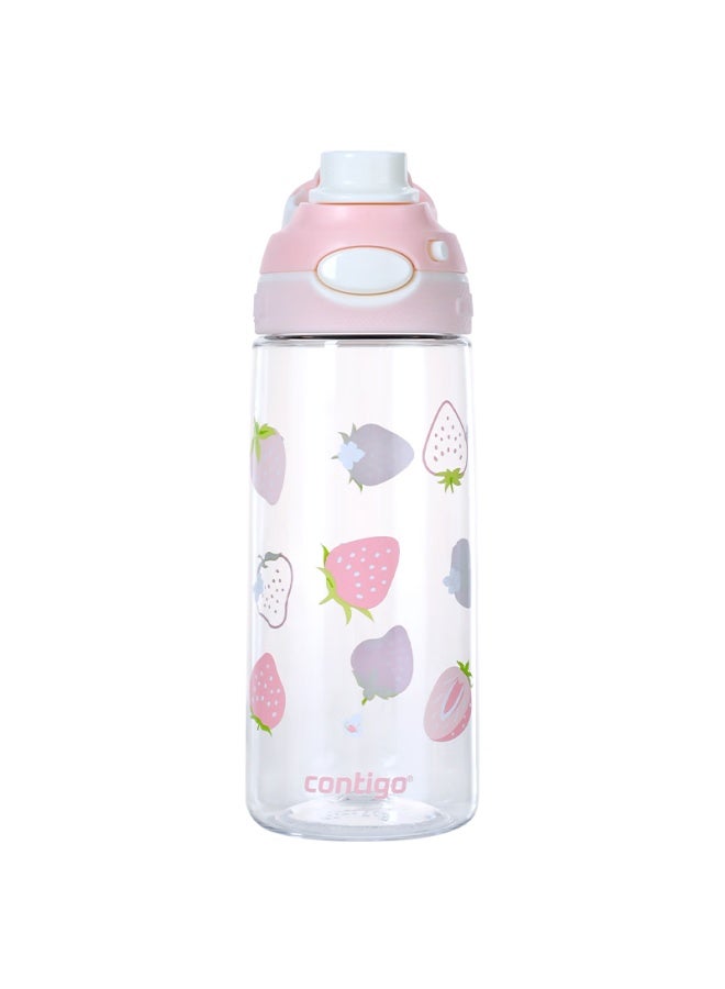 Contigo Kangdike Plastic Cup, Sports Water Bottle, Dragon Mouth Locking Cup, 600ml, Colorful Strawberry, Hbc-dem124 - Image 4
