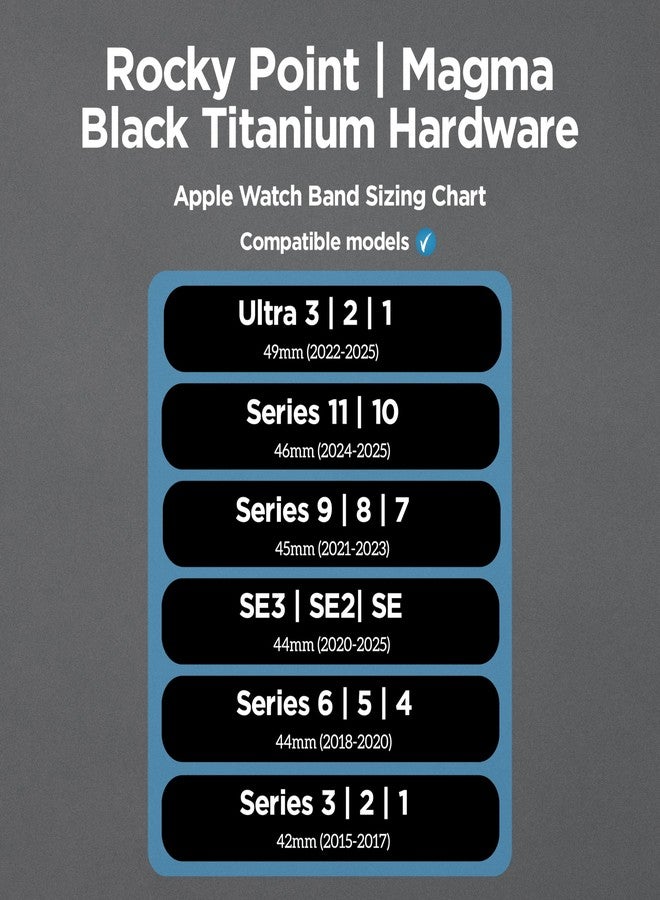 نوماد سوار نوماد روكي بوينت | لساعة أبل مقاس 42/44/45/49 مم | سوار ساعة فائق القوة، 42/44/45 مم، بلاستيك، بدون أحجار كريمة - Image 4