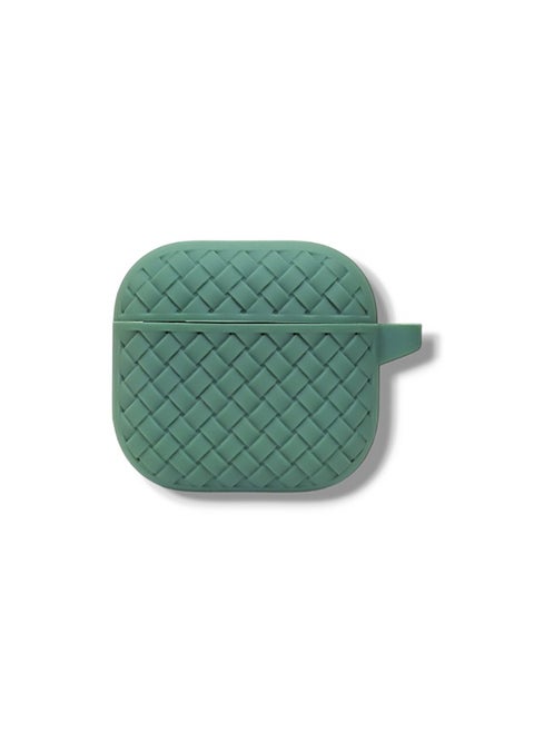 AirPods 4 Silicone Case with Stylish Ribbed Design - Mint Green