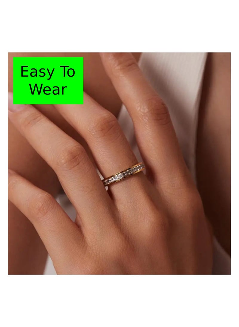 Soko Mesh Rose Gold Diamond Stackable Ring - Exquisite Women's Jewelry, Wedding Band, Luxury Fashion Accessory, , Timeless & Elegant Design, Perfect Gift for Her, Fine Jewelry Collection.  - Image 2