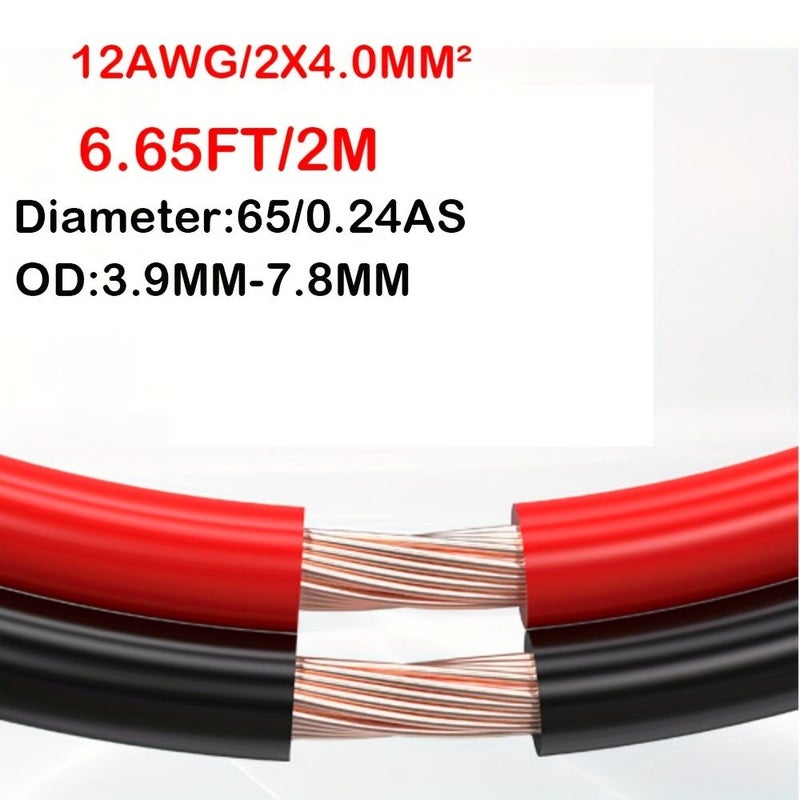 14 AWG 2 Conductor Parallel Wire Pure Bare Copper Electrical Wire 6.56 Feet Length - Image 4