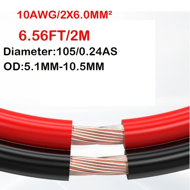 14 AWG 2 Conductor Parallel Wire Pure Bare Copper Electrical Wire 6.56 Feet Length - Image 1