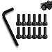 BDFHYK Fuel Wheel Center Cap Screws Kit 12 Pack HighCarbon Steel Replacement Screws with Hex Wrench BoltOn Style for Common 100163B 100163B 100163GB Type 1 - Image 2