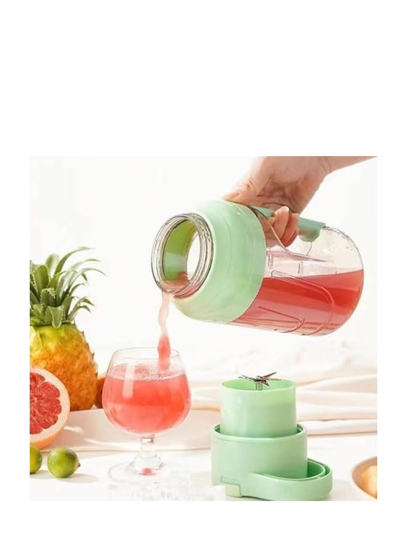 Spaceshoop Portable Personal Blender, 1.5L Handheld Juicer for Summer Smoothies and Shakes, USB Rechargeable Fruit Juice Mixer for Outdoors  (green) - Image 2