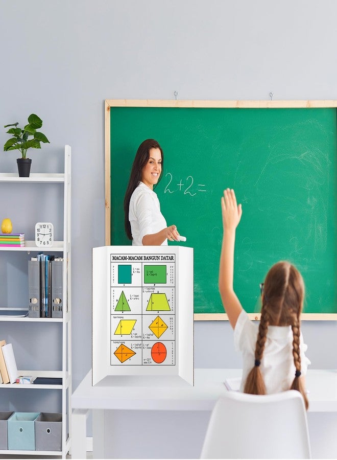 IKAYAS مجموعة من 4 لوحات عرض ثلاثية الطي، لوحات عرض بيضاء مزدوجة الجوانب من إيكاياس، مقاس 24 × 36 بوصة، لوحات عرض علمية، لوحات فوم للتركيب، أعمال فنية، عرض، مشاريع، لوازم صفية - Image 5
