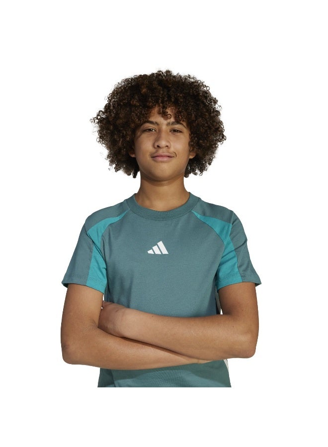 Adidas J Cb T Green Training T-Shirts For Junior 7-8Y - Image 5