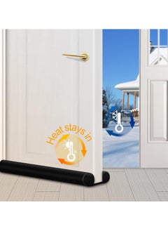XiuWoo 4 pcs Large Door Draft Stopper for Bottom of Doors 36 Inch Under Door Draft Noise Blocker Black Gap Stoppers Door Draft Guard for Bottom of Doors Adjustable Twin Door Sweep Draft Seal Window Sealer  - Image 2