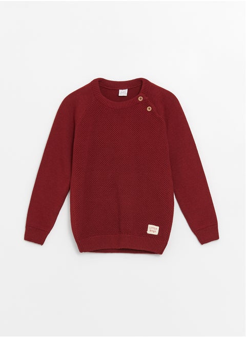 Crew Neck Long Sleeve Knitwear Baby Boy Sweater