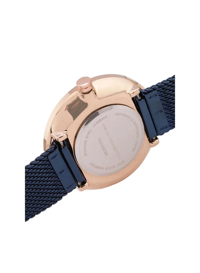 French Connection 31mm Women's Quartz Watch with Blue Dial
