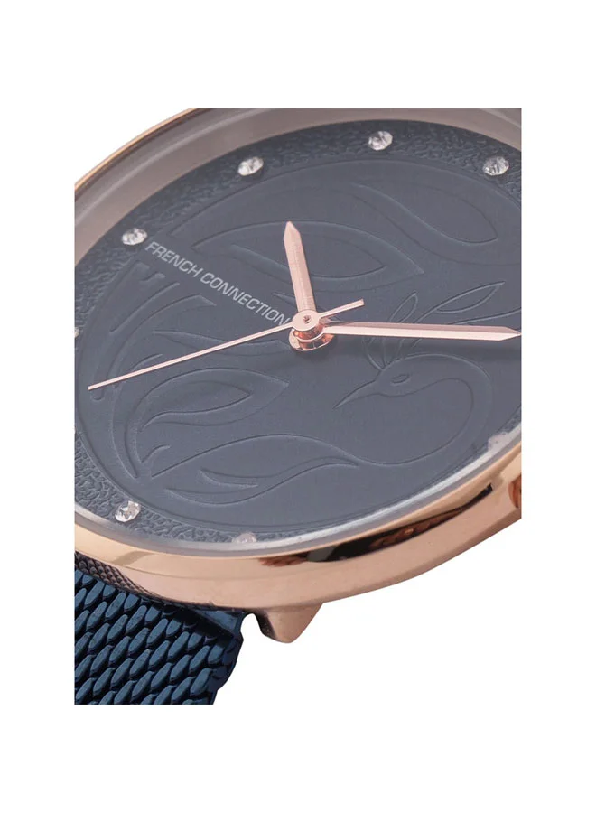 French Connection 31mm Women's Quartz Watch with Blue Dial