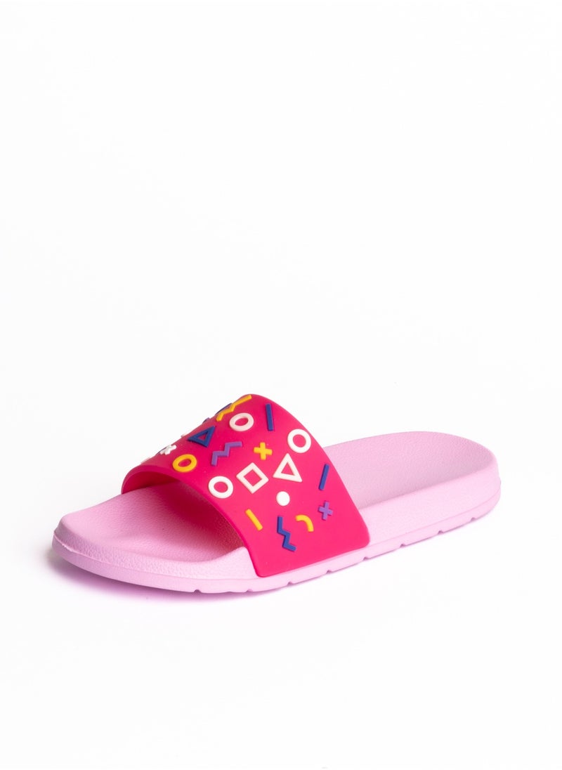 Onda - Disney Geometric Slide Slipper Rose  For Girls - Image 1