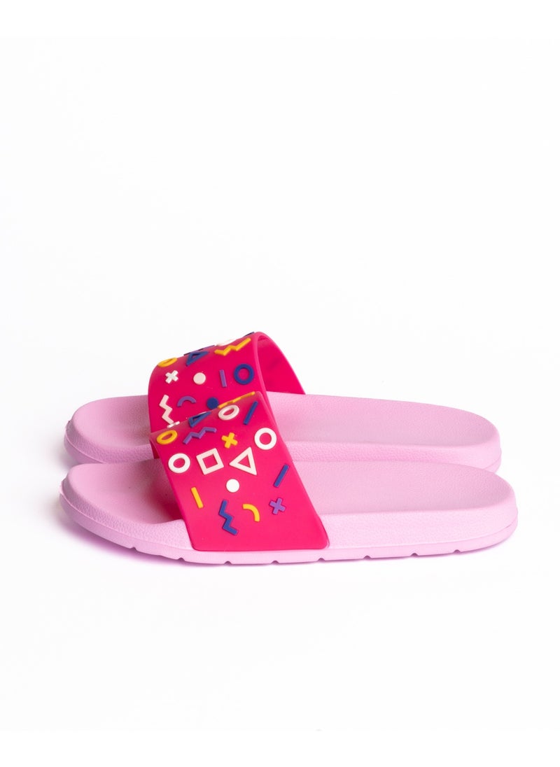 Onda - Disney Geometric Slide Slipper Rose  For Girls - Image 1
