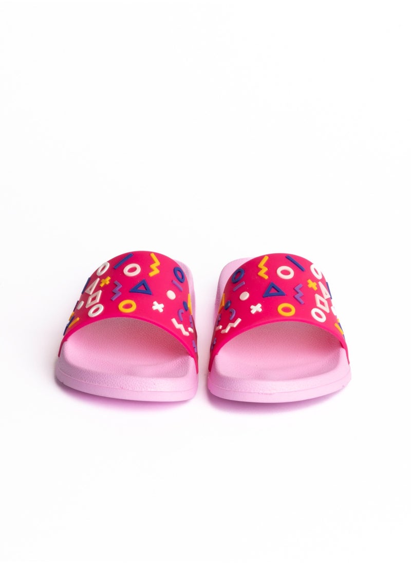 Onda - Disney Geometric Slide Slipper Rose  For Girls - Image 1