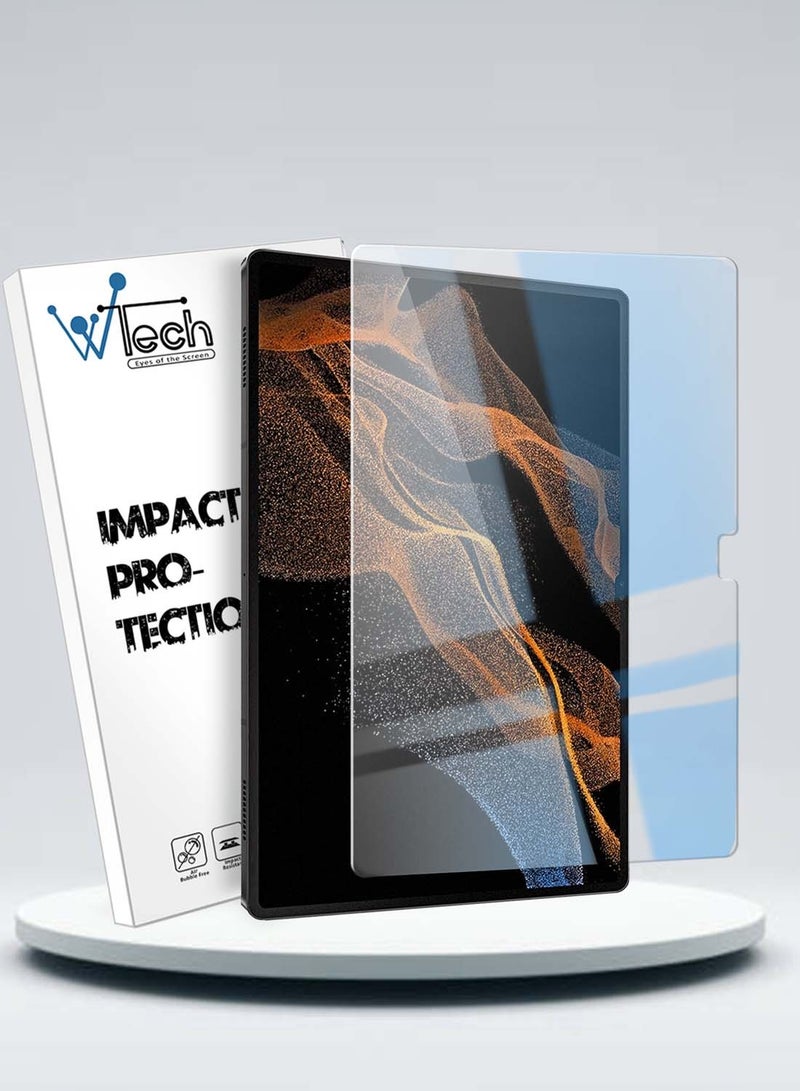 Wtech Samsung Galaxy Tab S9 Ultra 2023 Premium Series Anti Blue Ray/Light Tempered Glass Screen Protector (TSGPCN) - Clear - Image 1
